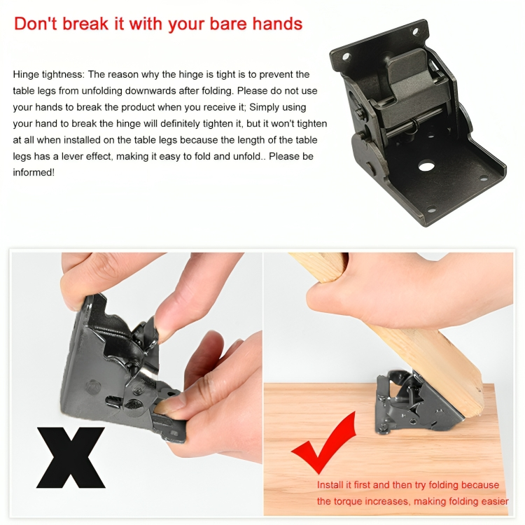 2+2 FREE | LockMount - Self-Closing Folding Hinge [Last Day Sale] 