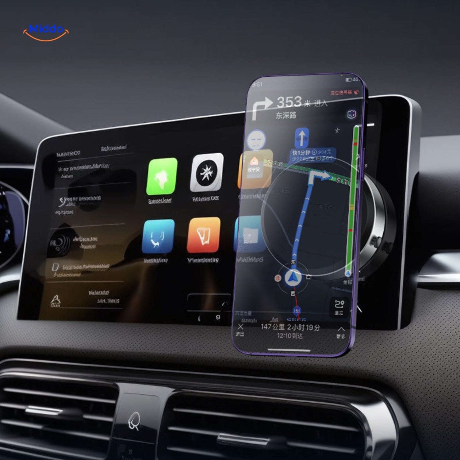 OrbitMount - Portable 360° Car Mount with Magnetic Suction Cup [Last Day Sale]