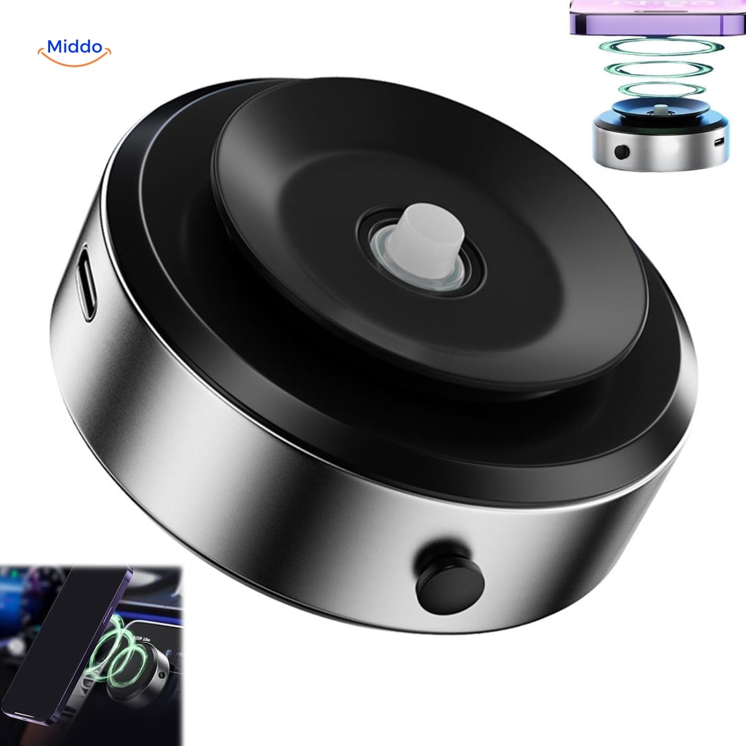 OrbitMount - Portable 360° Car Mount with Magnetic Suction Cup [Last Day Sale]