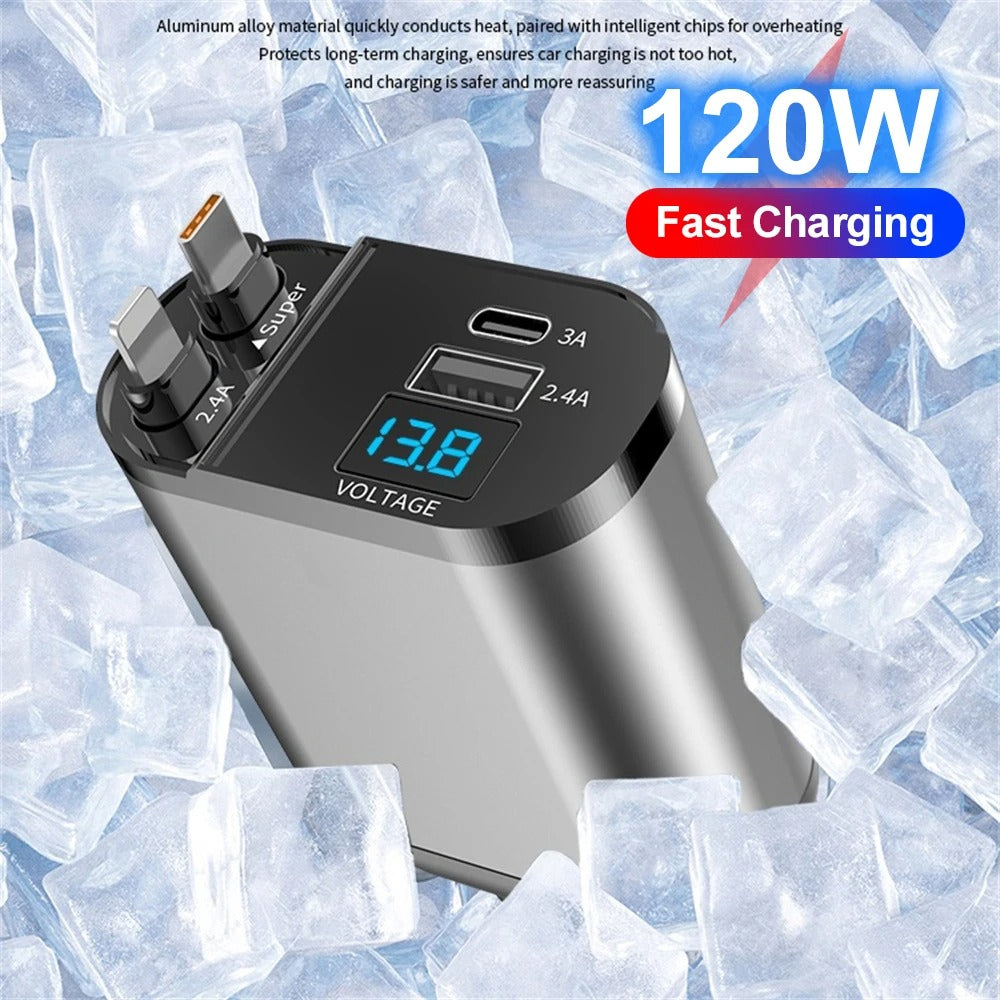 50% OFF | AutoCharge™ - 4-in-1 Fast Car Charger [Last Day Sale]