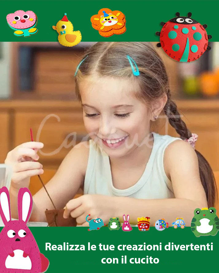MagicStitch - Funny sewing kit with animals for children