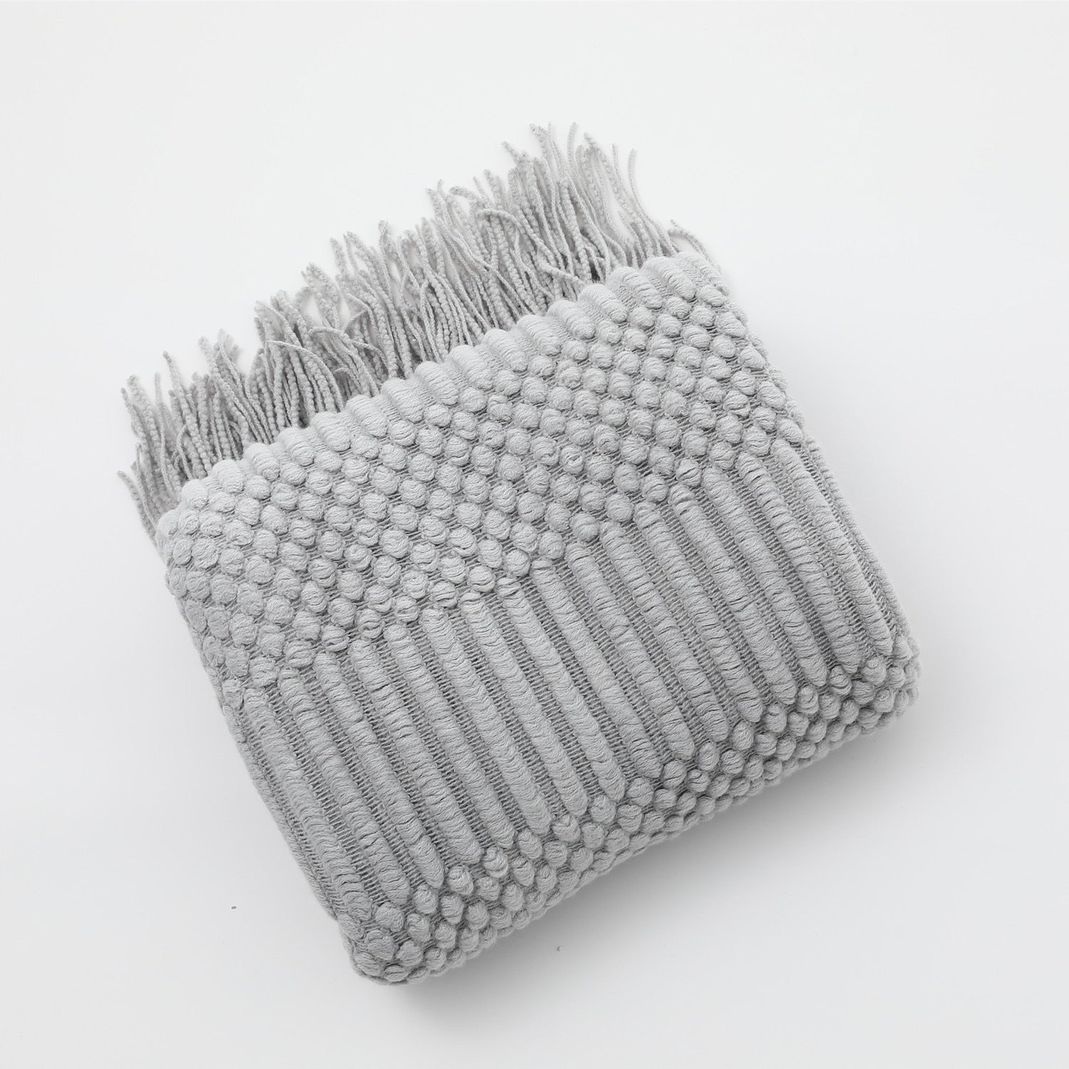 LoomSoft - cozy knitted blanket for sofa and bed