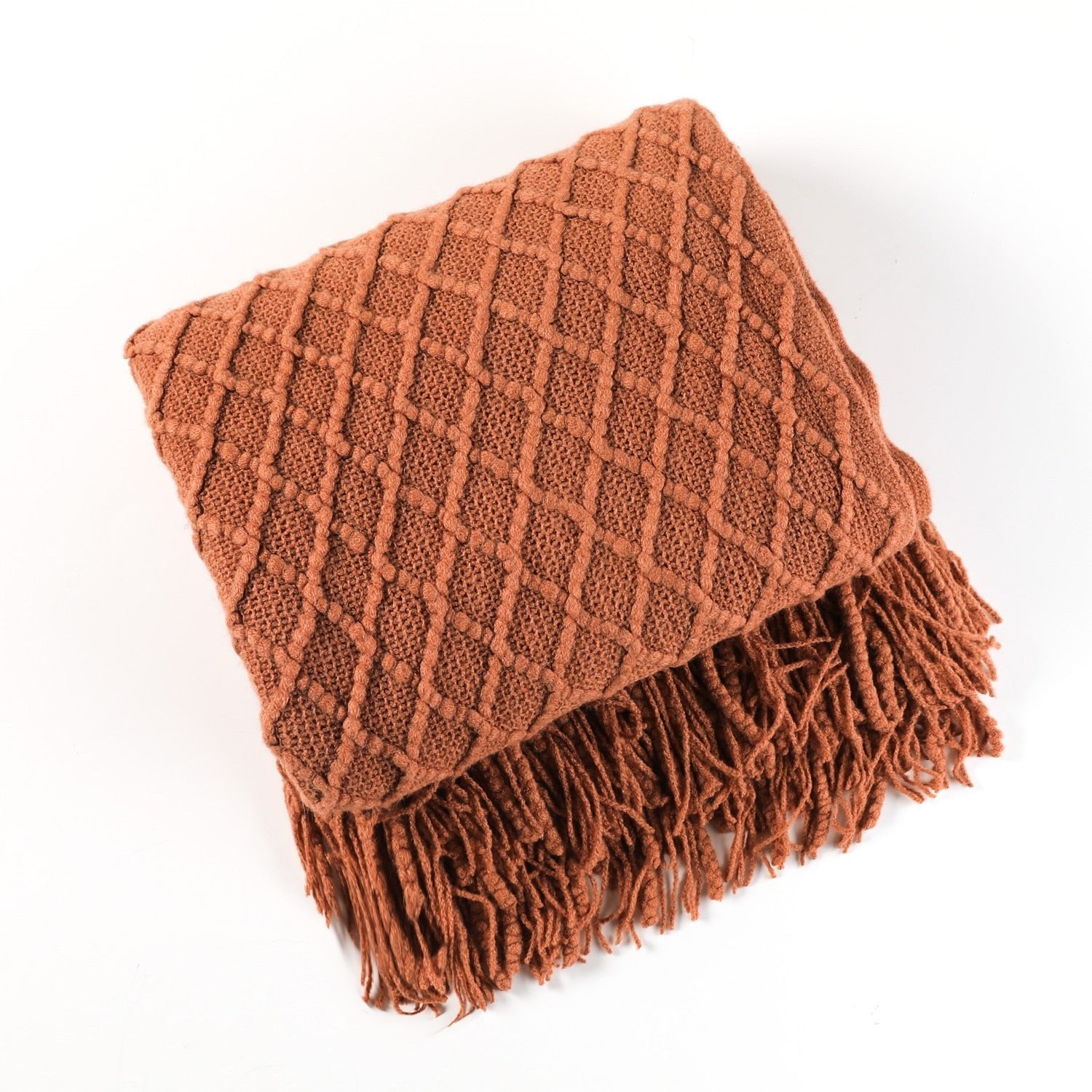 LoomSoft - cozy knitted blanket for sofa and bed