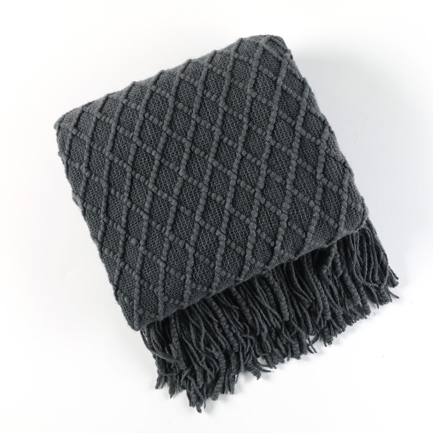 LoomSoft - cozy knitted blanket for sofa and bed
