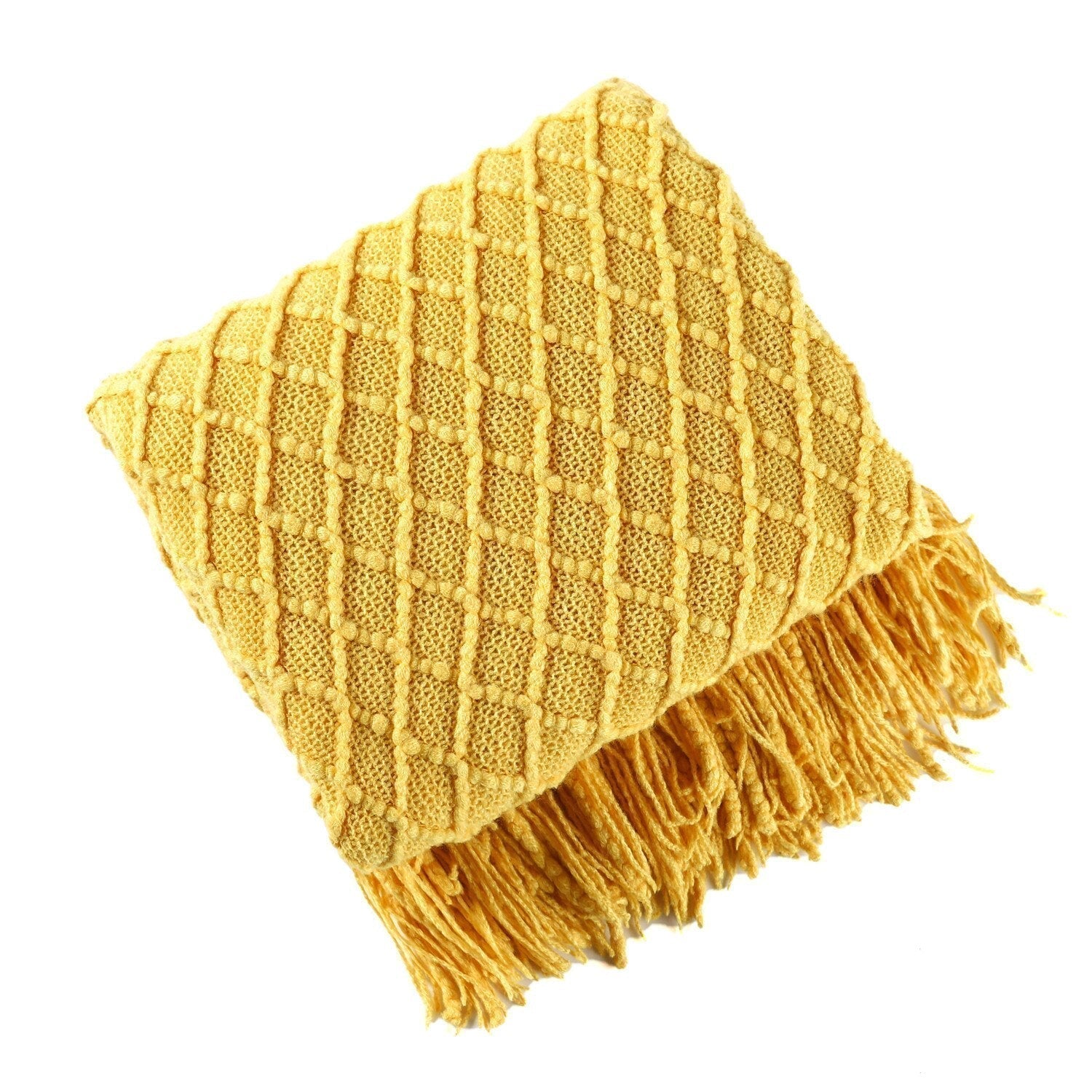 LoomSoft - cozy knitted blanket for sofa and bed