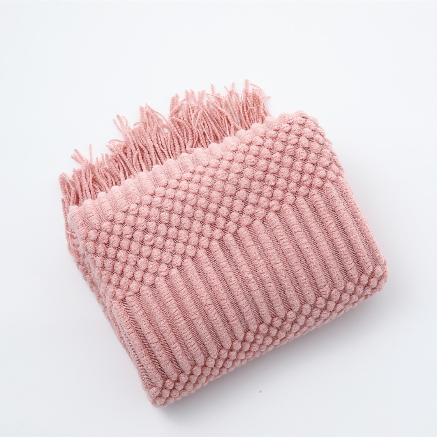 LoomSoft - cozy knitted blanket for sofa and bed