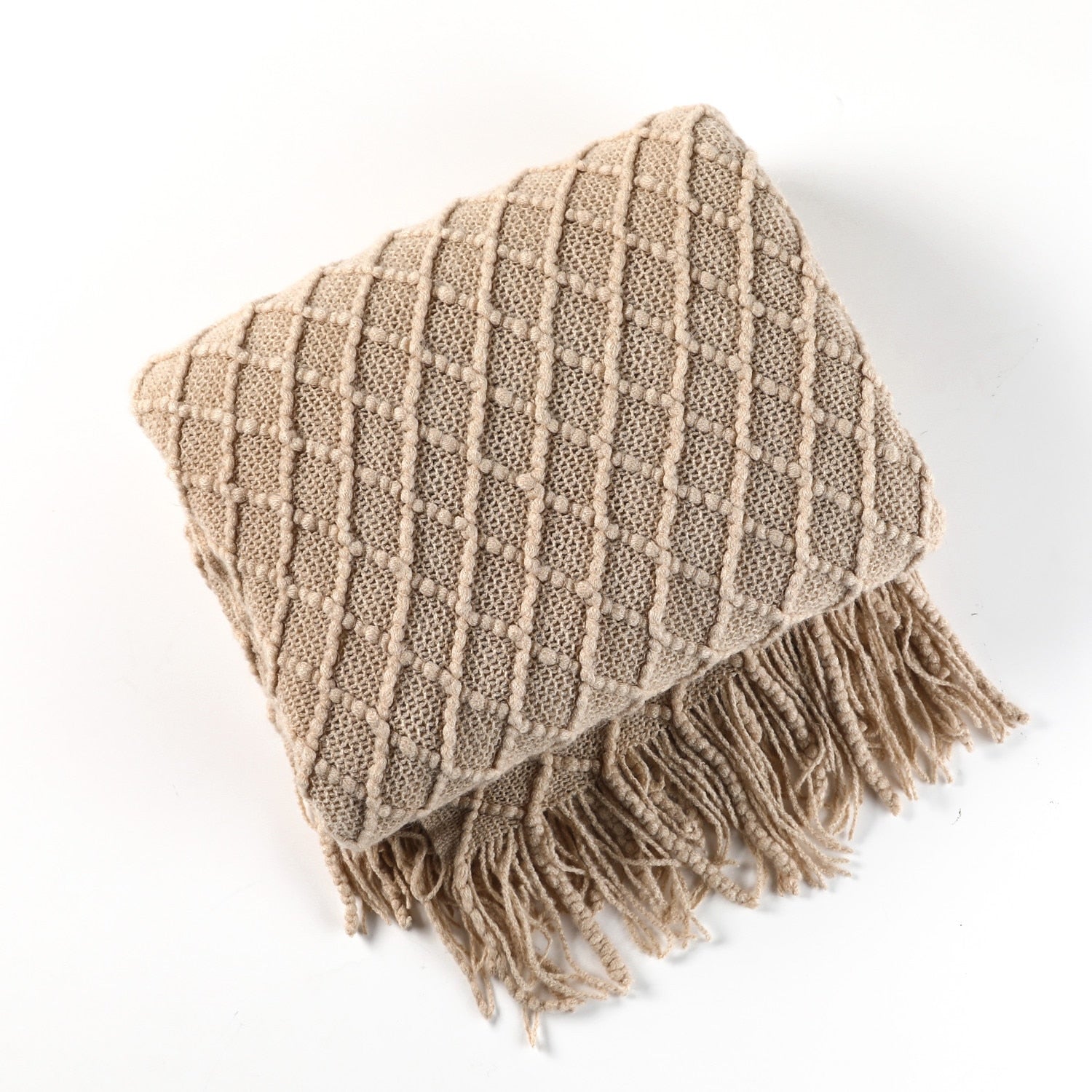 LoomSoft - cozy knitted blanket for sofa and bed