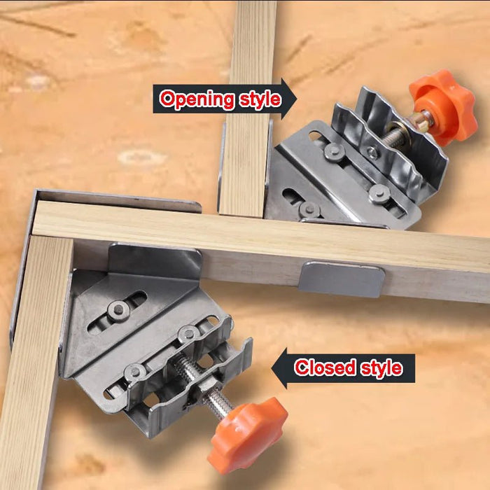 Buy 1+1 FREE | CornerClamps - 4-piece stainless steel right-angle clamp set