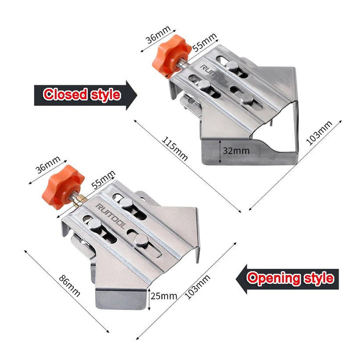 Buy 1+1 FREE | CornerClamps - 4-piece stainless steel right-angle clamp set