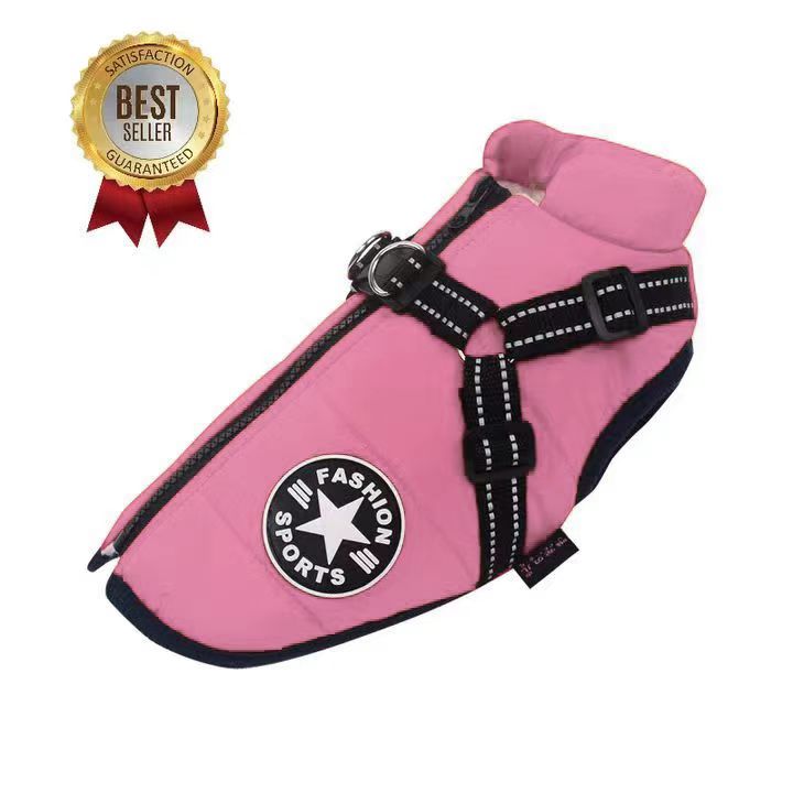 WoofGuard - Waterproof winter jacket with integrated harness [Last day sale]