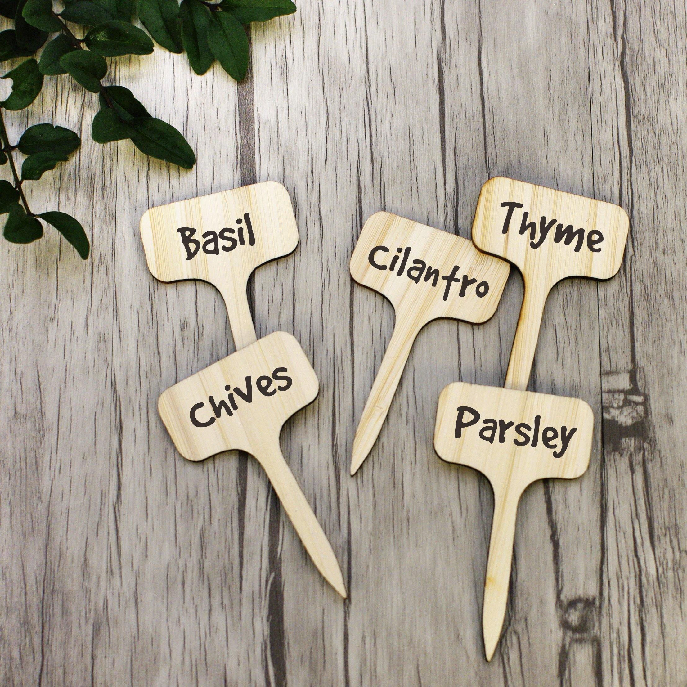 PlantSign - Bamboo plant signs for garden &amp; decoration