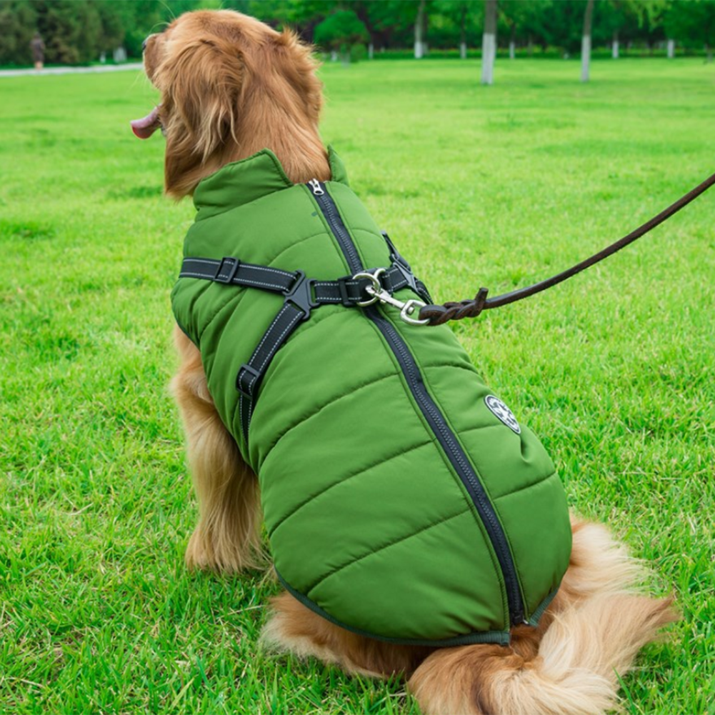 WoofGuard - Waterproof winter jacket with integrated harness [Last day sale]