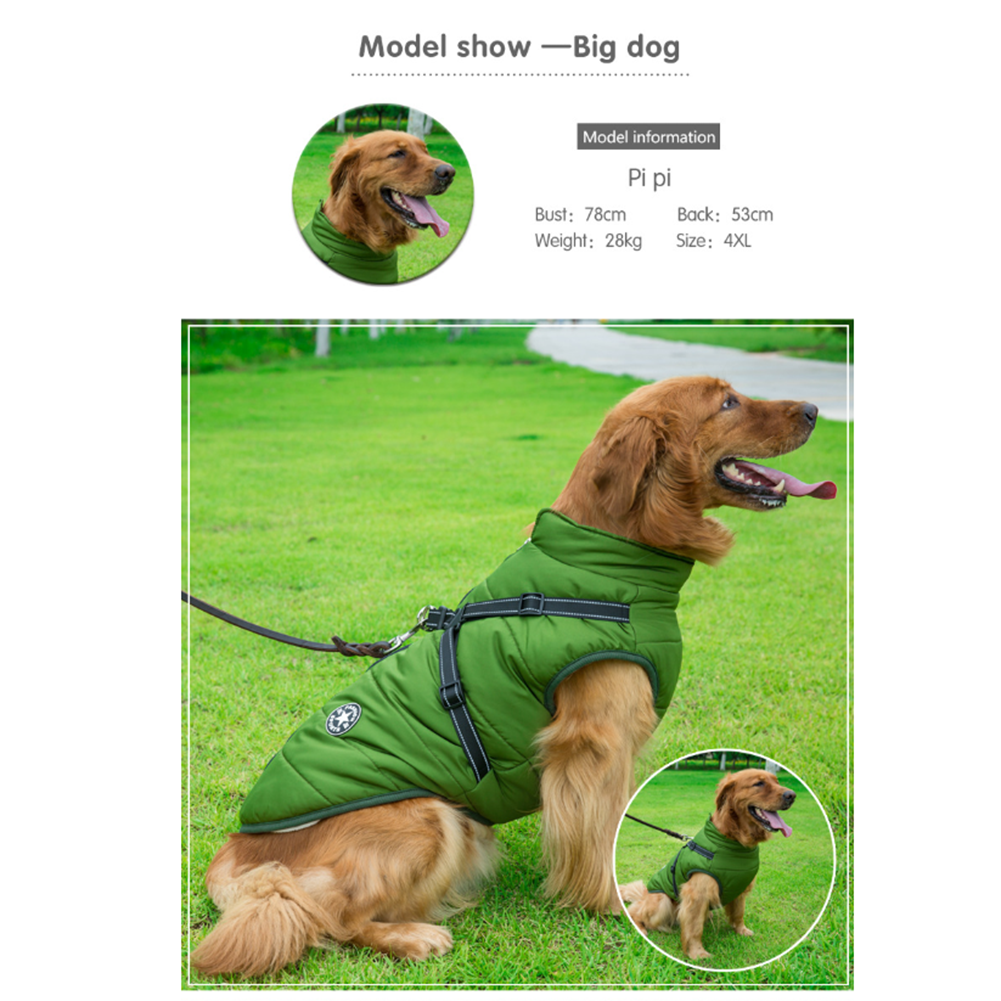 WoofGuard - Waterproof winter jacket with integrated harness [Last day sale]
