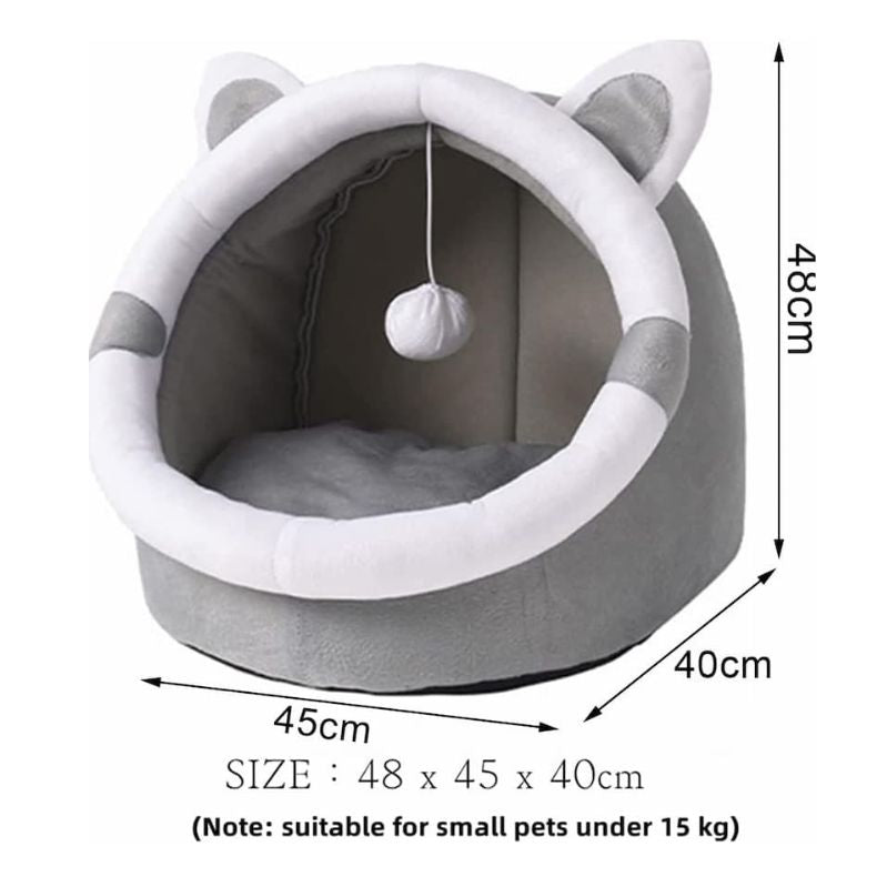 PurrDome - Cozy closed cat bed cave