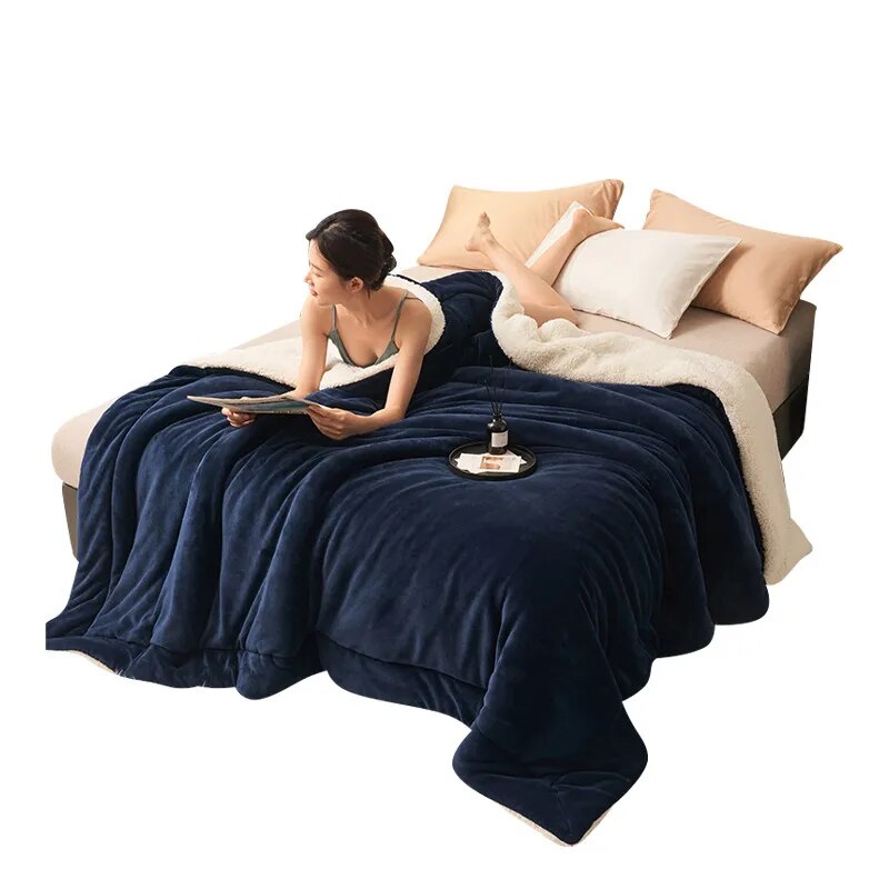 50% OFF | PureCuddle™ - Coral fleece blanket with thickening [Last day of sale] 