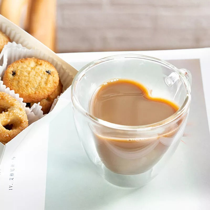 Buy one and get one free | AmorGlass - Classic Heart Tea Glass [Last day sale]