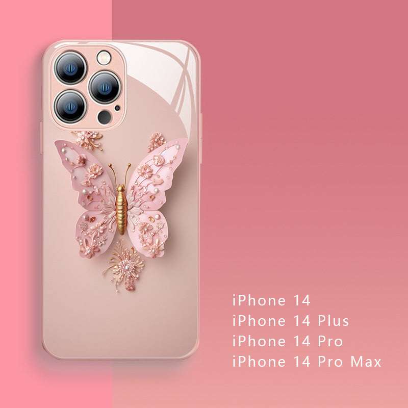 50% OFF | ButterflyCase™ - Flat glass cover with 3D butterfly motif [Last day of sale]