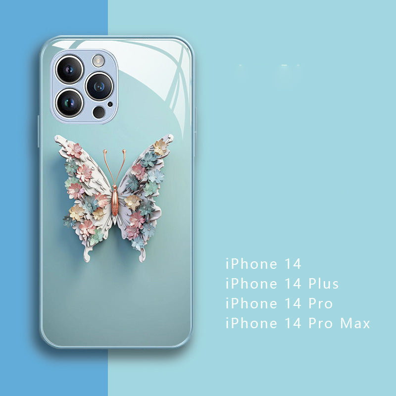 50% OFF | ButterflyCase™ - Flat glass cover with 3D butterfly motif [Last day of sale]