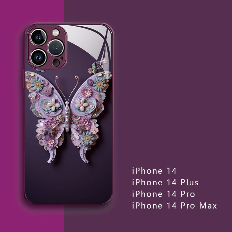 50% OFF | ButterflyCase™ - Flat glass cover with 3D butterfly motif [Last day of sale]