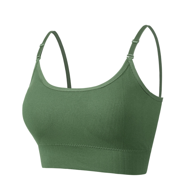 Buy One Get One Free | FirmBra - Firm, Ribbed, Wireless Bra with Adjustable Straps [Last Day Sale] 
