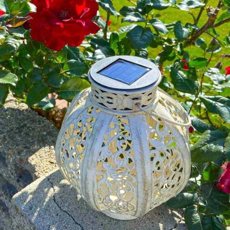 IronLuminae™ - Solar LED Iron Art Hallow Lantern Light [last day sale]