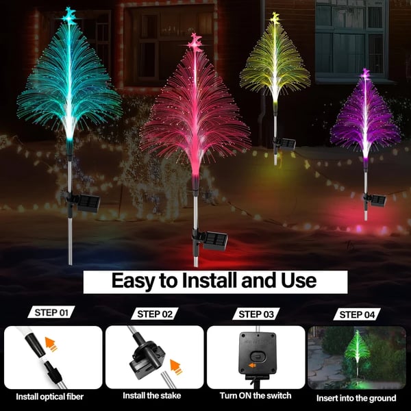 Buy one and get one free | ChristmasGleam - 7 color-changing solar Christmas tree lights [Last day sale]
