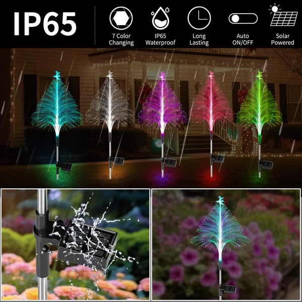Buy one and get one free | ChristmasGleam - 7 color-changing solar Christmas tree lights [Last day sale]