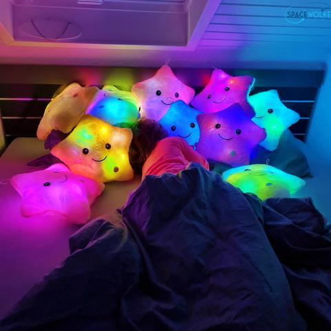 SleepyGlow - cozy pillow, cushion and night light in one
