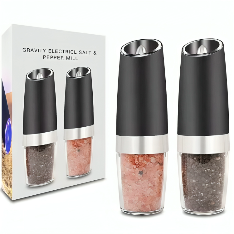 50% OFF | SpiceGlide - Automatic Electric Salt and Pepper Mill with Gravity Sensor