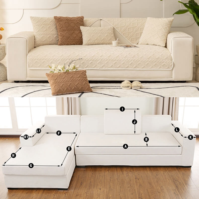 WovenCloud - Non-slip fleece sofa cover [Last day sale] 