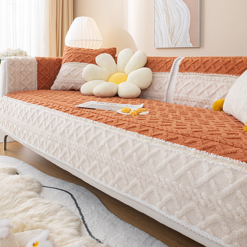 WovenCloud - Non-slip fleece sofa cover [Last day sale] 