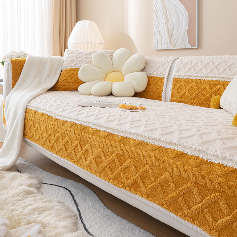 WovenCloud - Non-slip fleece sofa cover [Last day sale] 