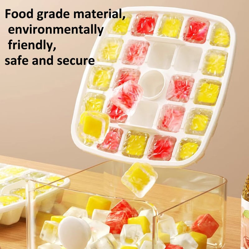 50% FREE | IceMolder™ - Ice cube mold set with lid and tray for easy pressing [Last day sale]