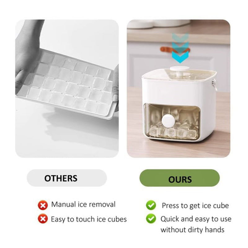 50% FREE | IceMolder™ - Ice cube mold set with lid and tray for easy pressing [Last day sale]