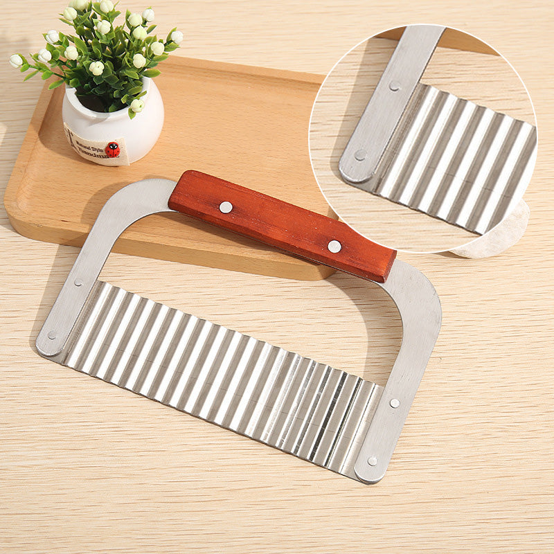 ChopRipple - Stainless Steel Corrugated Potato Slicer