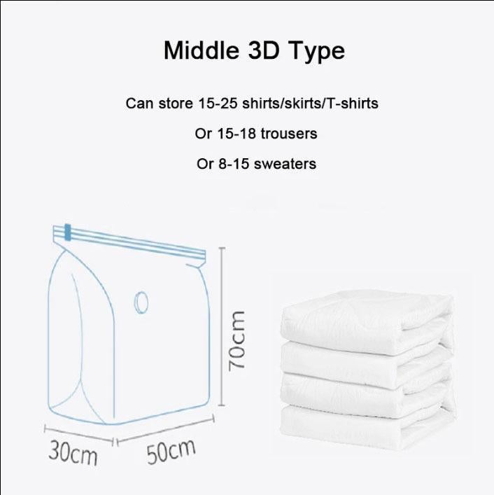 CompactSeal - Non-pumping compression bag