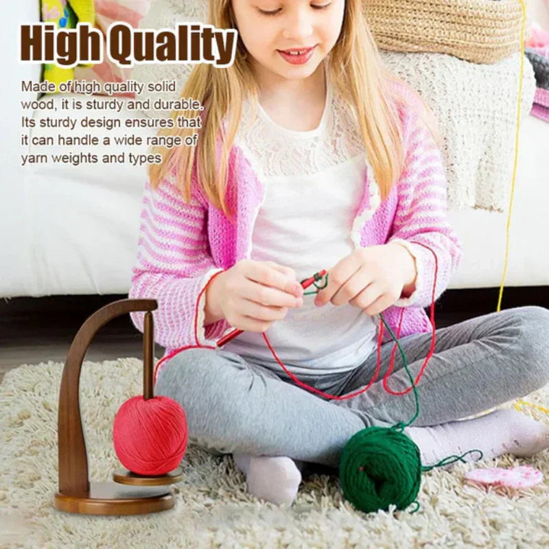YarnRack™ - Sustainable wooden bobbin rack with rotating design [Last day sale]