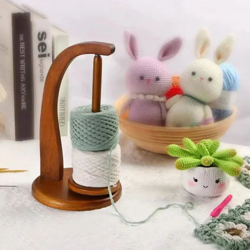 YarnRack™ - Sustainable wooden bobbin rack with rotating design [Last day sale]