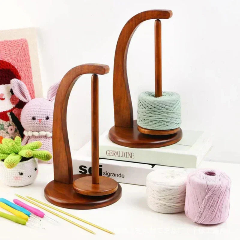 YarnRack™ - Sustainable wooden bobbin rack with rotating design [Last day sale]