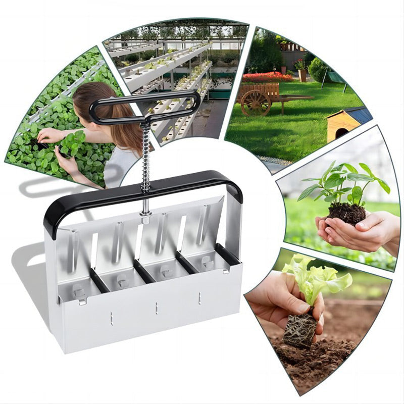 PlantForm - Manual root ball former, soil blocker, garden tool for sowing