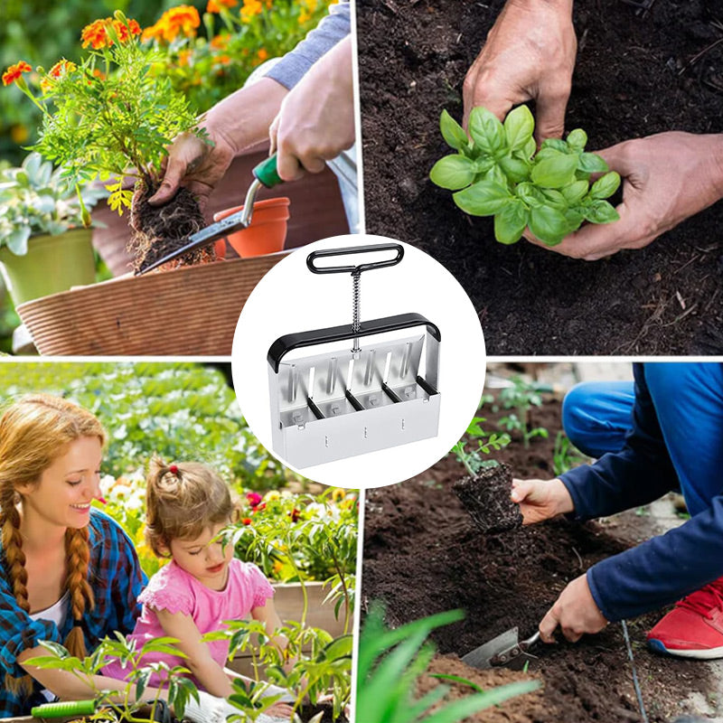 PlantForm - Manual root ball former, soil blocker, garden tool for sowing