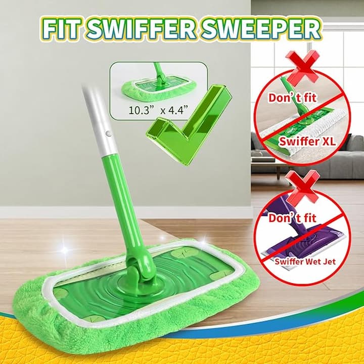 2+2 FREE | SwiftPad - Reusable Mops for Swiffer Sweeper [Last Day Sale]