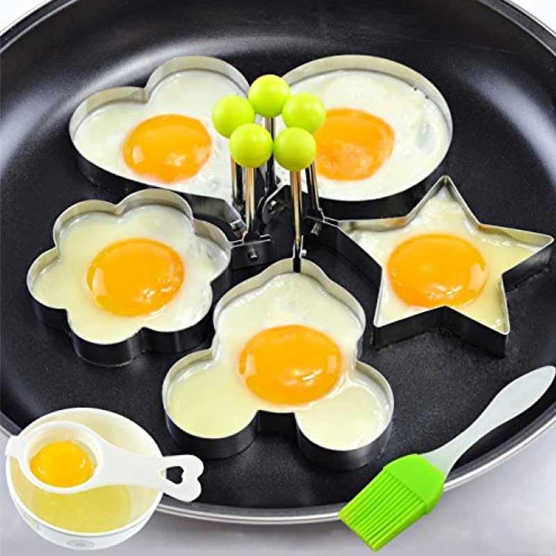 50% OFF | EggFun - Egg Mold Fried Egg Mold Stainless Steel 4-Piece Set [Last Day Sale] 