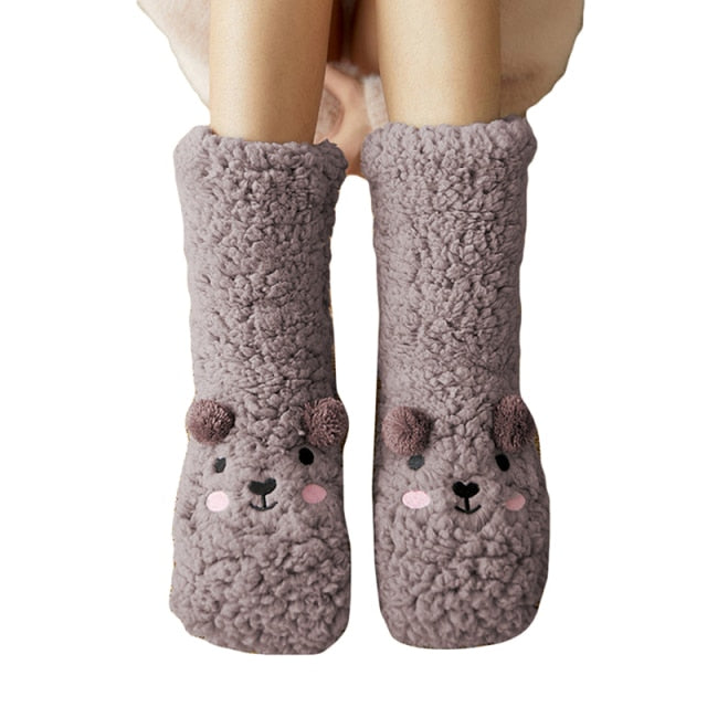 HugFeet - Thick Bear Velvet Sleep Socks [Last Day Sale]