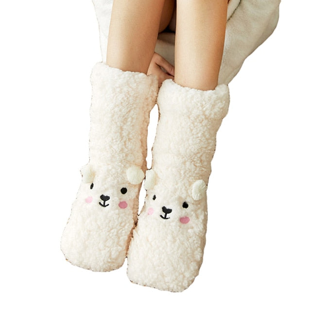 HugFeet - Thick Bear Velvet Sleep Socks [Last Day Sale]