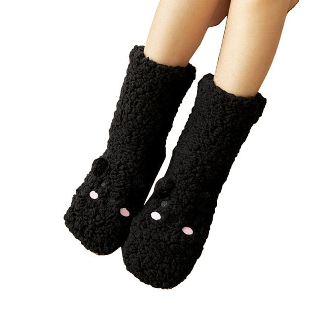 HugFeet - Thick Bear Velvet Sleep Socks [Last Day Sale]