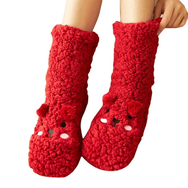 HugFeet - Thick Bear Velvet Sleep Socks [Last Day Sale]