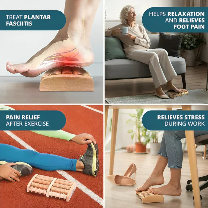 50% OFF | Foot Massager - Wooden Foot Roller [Last Day Sale]