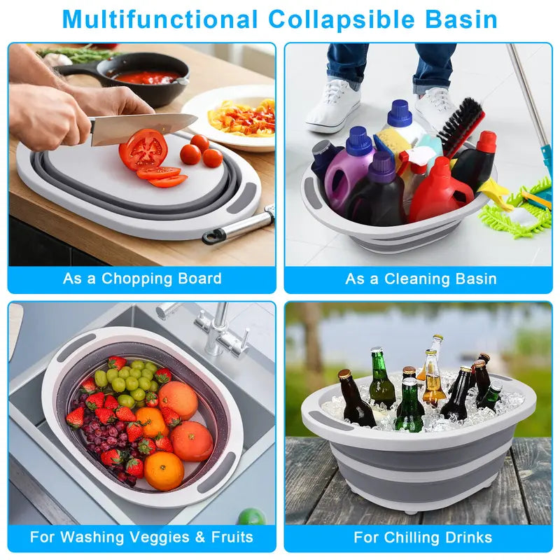 50% OFF | SlicingBasket - Multifunctional cutting boards and collapsible draining basket